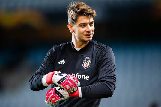 Goalkeeper Utku yuvakuran of Besiktas
