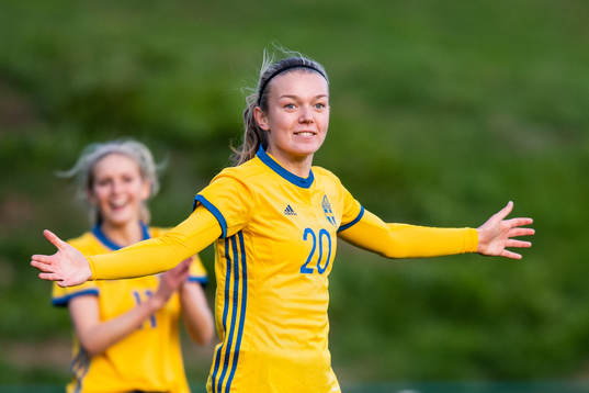 Sveriges Beata Olsson jublar