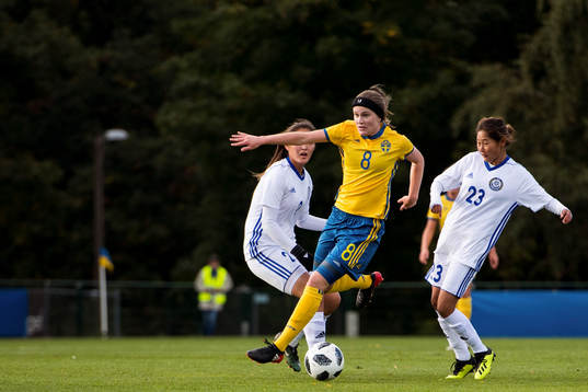 Sveriges Linn Vickius och Kazakstans Assel Kubessova