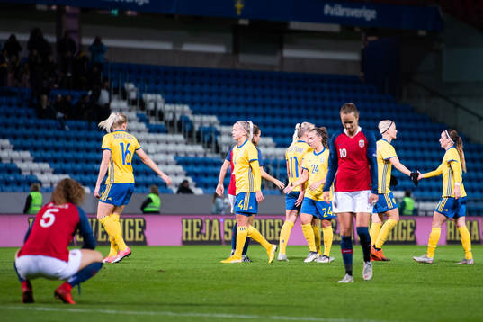 Sveriges Sandra Adolfsson, Hanna Glas och Julia Zigiotti