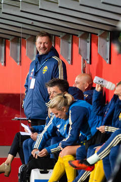 Sveriges förbundskapten Peter Gerhardsson