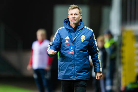 Sveriges  förbundskapten Peter Gerhardsson