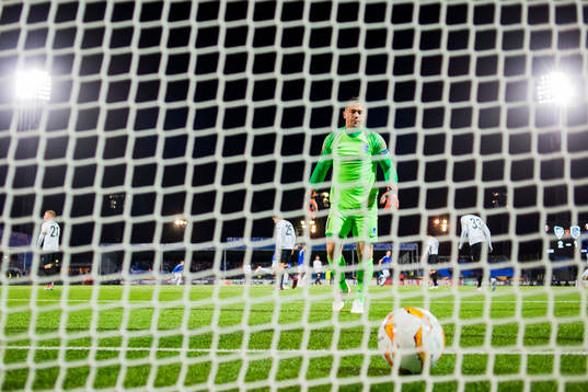 Goalkeeper Danny Vukovic of Genk looks dejected