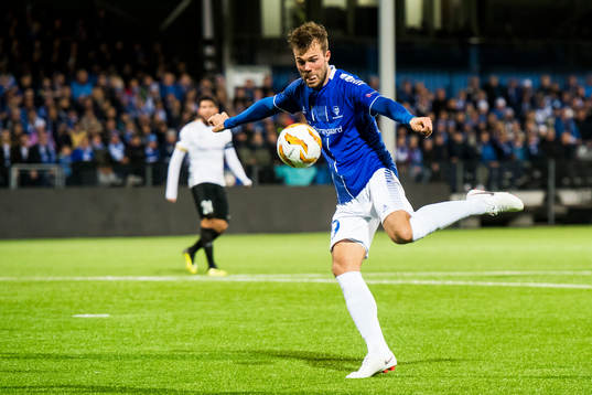during the Europa League match between Sarpsborg 08 and Genk