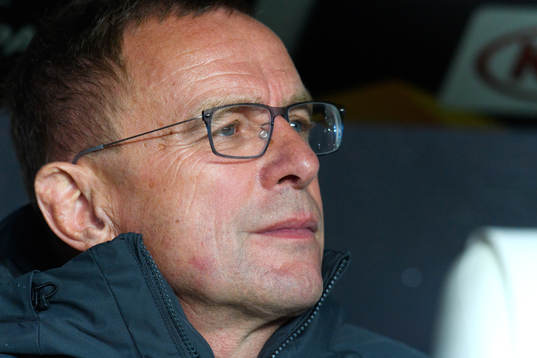 Ralf Rangnick, head coach of RB Leipzig