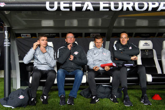 Ralf Rangnick, head coach of RB Leipzig