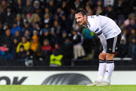 Mike Jensen of Rosenborg look dejected