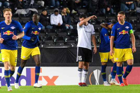Even Hovland of Rosenborglooks dejected