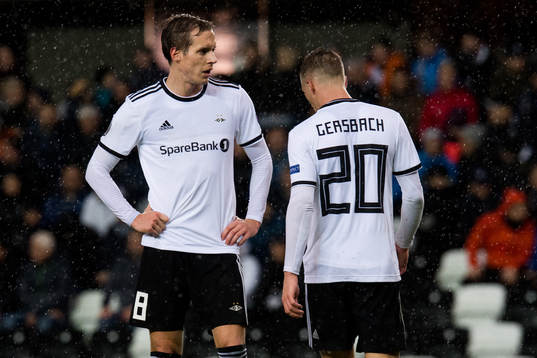 Anders Konradsen of Rosenborg looks dejected