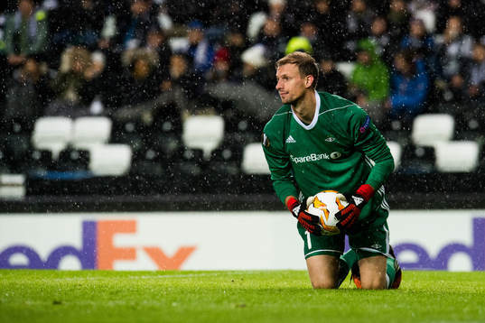 Goalkeeper André Hansen of Rosenborg