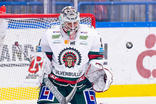 Frölundas målvakt Johan Gustafsson