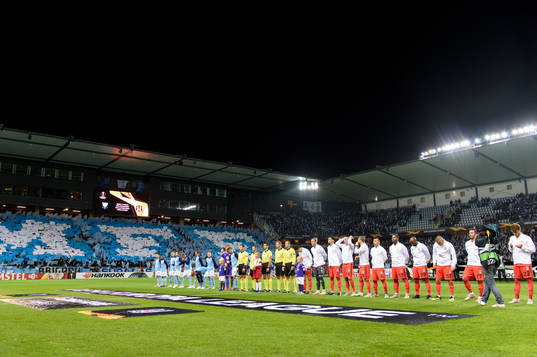 Lineup at the Europa League group stage match between
