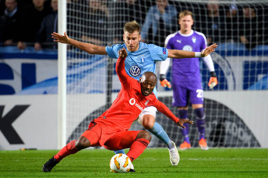 Rasmus Bengtsson of Malmö FF against Vagner Silva De Souza