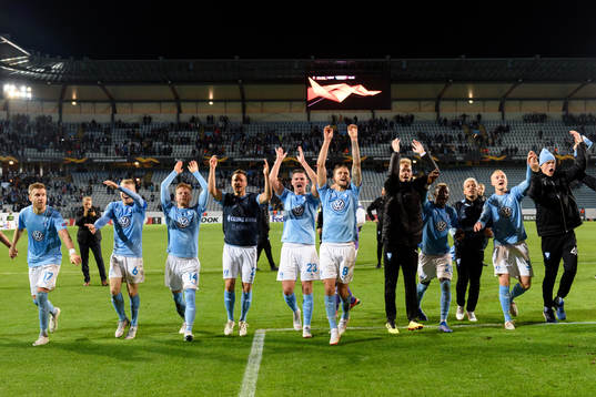 The players of of Malmö FF celebrates