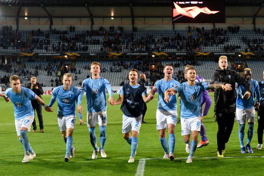 The players of Malmö FF celebrates