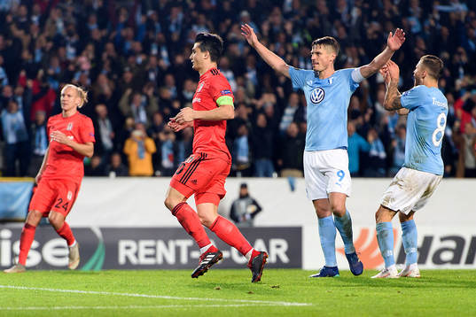 Markus Rosenberg of Malmö FF celebrates