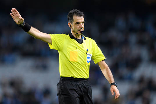 Referee Aleksandar Stavrev