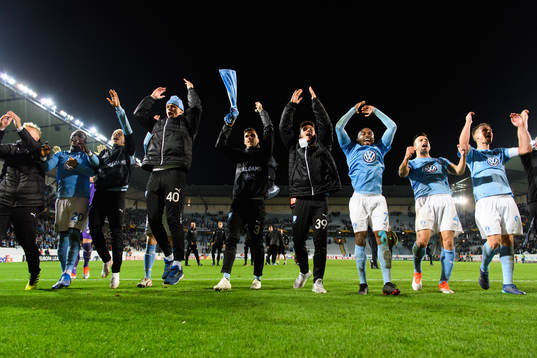 The players of Malmö FF celebrates