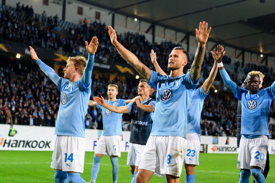 The players of Malmö FF celebrates
