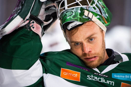 Färjestads målvakt Markus Svensson