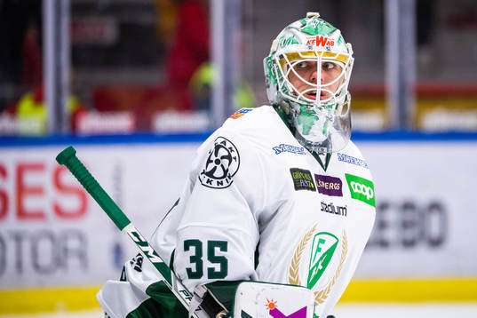 Färjestads målvakt Adam Werner