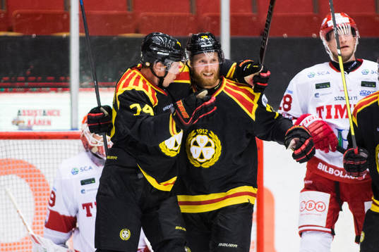 Brynäs Joachim Rohdin jublar