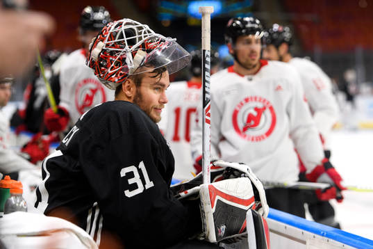 Goalkeeper Eddie Lack