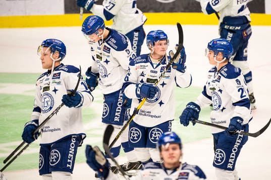 Leksands spelare jublar