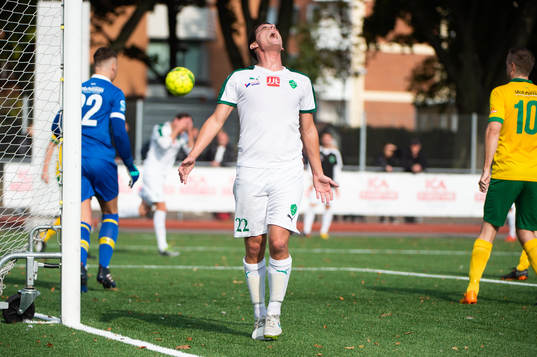Limhamns Tim Jörvall deppar