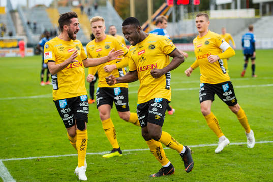 Elfsborgs Chinedu Obasi jublar