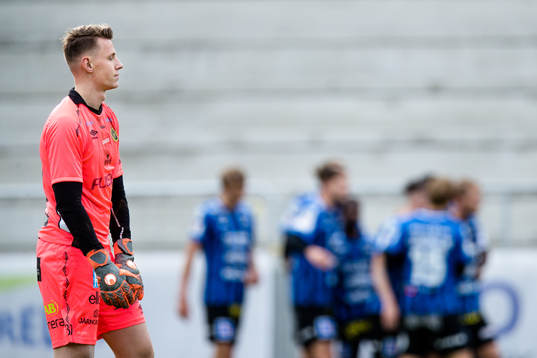 Elfsborgs målvakt David Olsson deppar