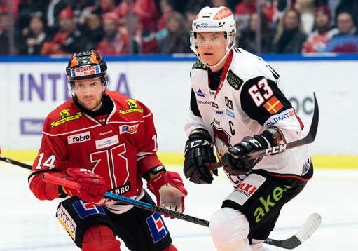 Örebros Tom Wandell och Malmö Redhawks Fredrik Händemark