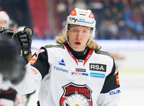 Malmö Redhawks Marcus Sylvegård jublar