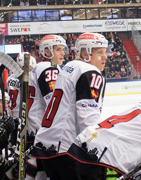 Malmö Redhawks William Kaijser och Albin Johansson