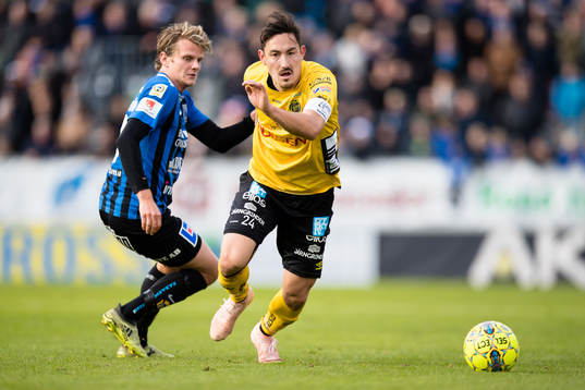 Sirius Tim Björkström och Elfsborgs Stefan Ishizaki