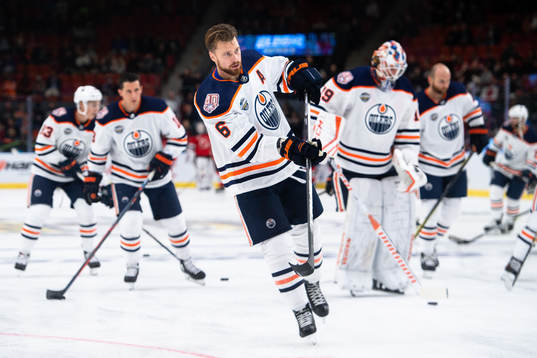 Adam Larsson of the Edmonton Oilers