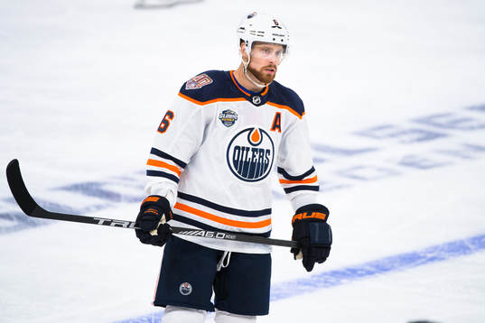 Adam Larsson of the Edmonton Oilers