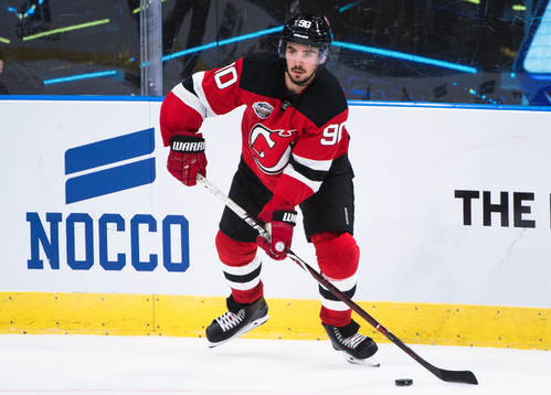 Marcus Johansson of the New Jersey Devils