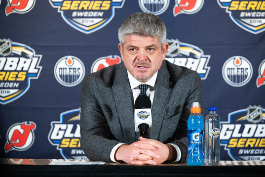 Todd McLellan, head coach of the Edmonton Oilers
