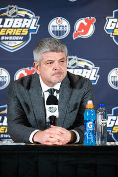 Todd McLellan, head coach of the Edmonton Oilers