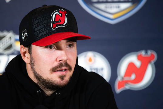Marcus Johansson of the New Jersey Devils