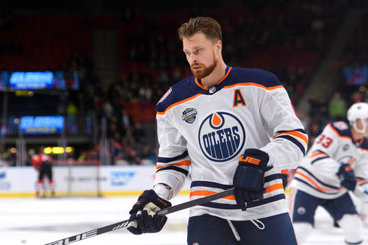 Adam Larsson of the Edmonton Oilers