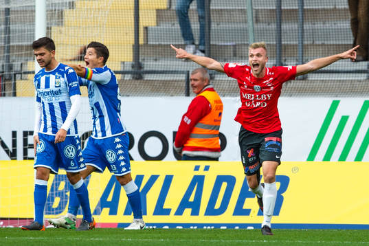 IFK Göteborgs Fredrik Oldrup Jensen och David Boo