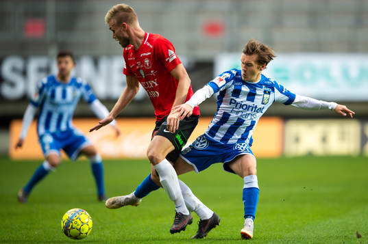 Trelleborgs Robin Nilsson och IFK Göteborgs Patrik