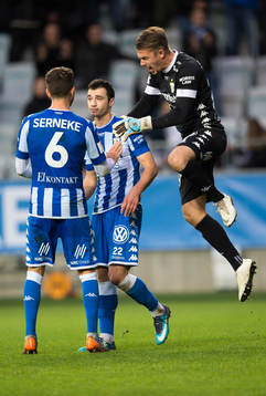 IFK Göteborgs målvakt Erik Dahlin jublar