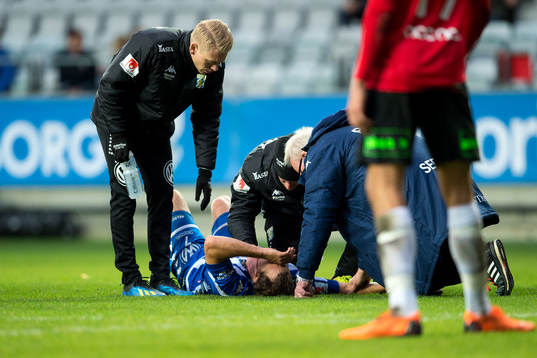 IFK Göteborgs Tobias Hysén ligger skadad