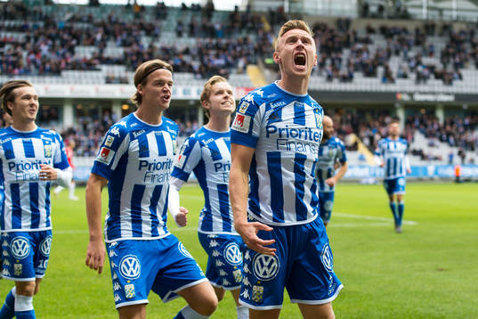  IFK Göteborgs Sebastian Ohlsson jublar