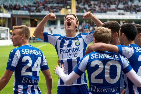  IFK Göteborgs August Erlingmark jublar