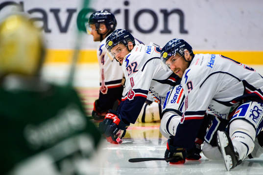 Linköpings Lukas Bengtsson och Derek Roy
