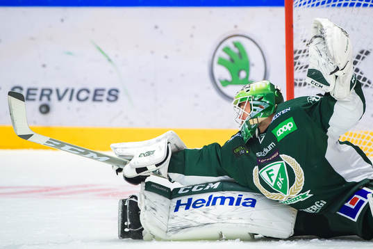 Färjestads målvakt Markus Svensson